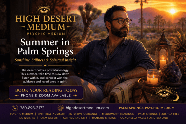 Summer Solstice spiritual energy reading with Palm Springs Psychic Medium High Desert Medium