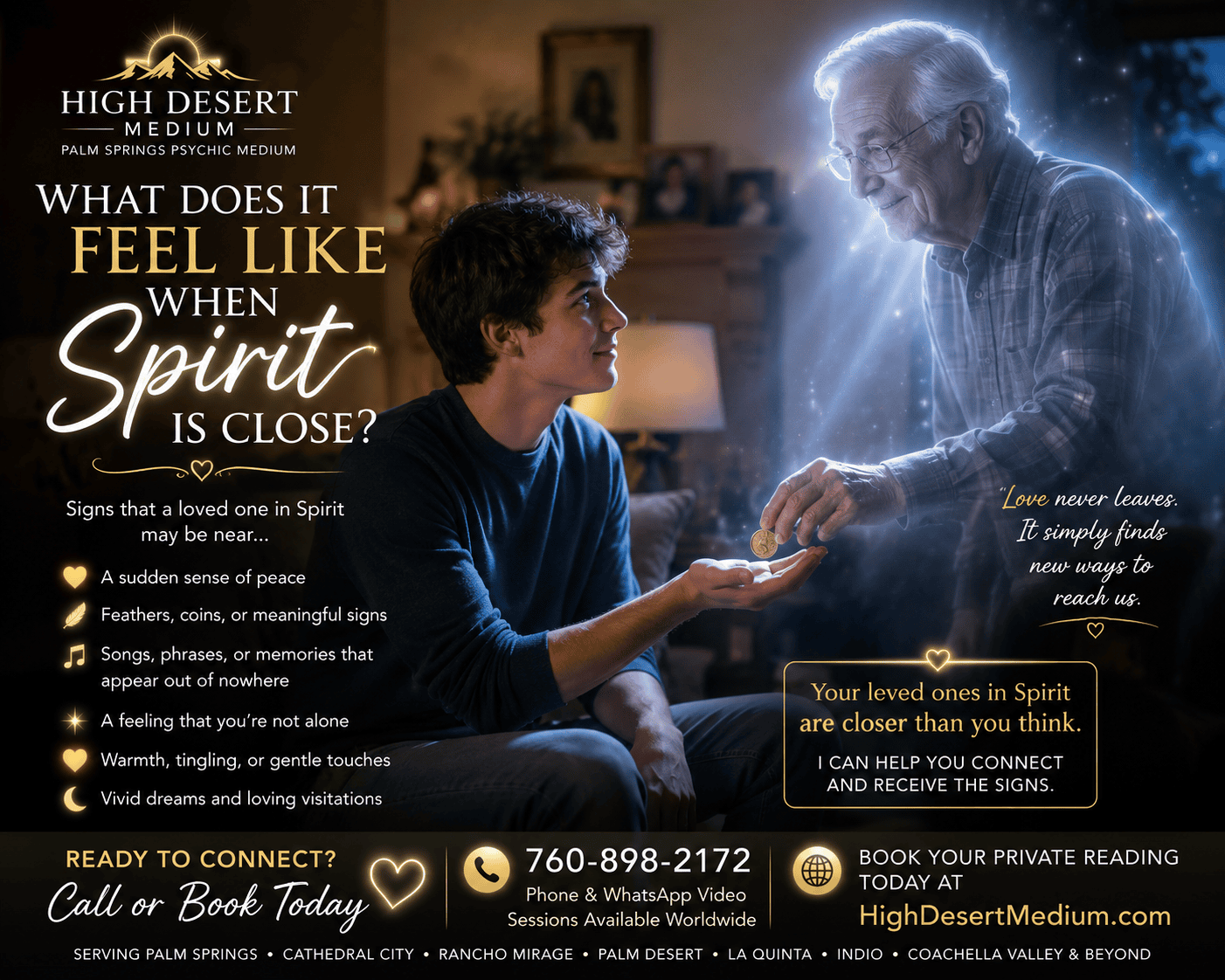 Spiritual self-care practices including meditation, yoga, breathwork, and sound healing for emotional healing and spiritual wellness with High Desert Medium in Palm Springs
